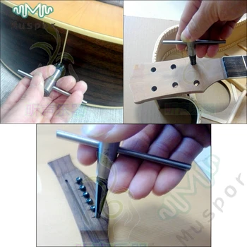 Bridge Pin Hole Alezor Conic de 5 grad 6 Caneluri Chitara Acustica Dulgher DIY Preluare Lutier Instrument
