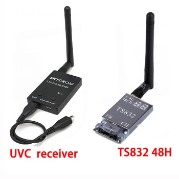 Mini 5.8 G FPV Receptor UVC Video Downlink OTG + TS832 48Ch 600mw Wireless Audio/Video Transmițător pentru VR Telefon Android