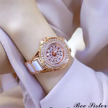 2020 Diamant Branduri De Lux Ceasuri Femei Cuarț Ceas Celebru Brand De Moda Ceramică Femei Ceasuri Doamnelor Relogio Feminin