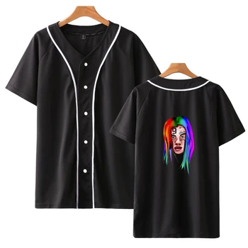 6ix9ine baseball Tricou Barbati Femei Hip Hop Rapper Tekashi 69 Tricou T-shirt cu Maneci Scurte Streetwear Tricouri Topuri Haine de Brand