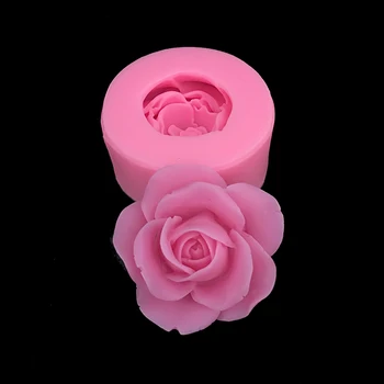 Minsunbak 3D Rose Săpun Manual Mucegai DIY tort fondant de decorare mucegai silicon bomboane de Ciocolata de copt