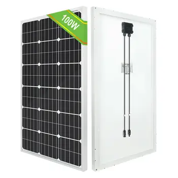 ECO-DEMN 100W/200W RV Panou Solar Starter/upgrade/Complet Litiu Kit. 20A Dual Baterie Controler &Suporturi de Montare