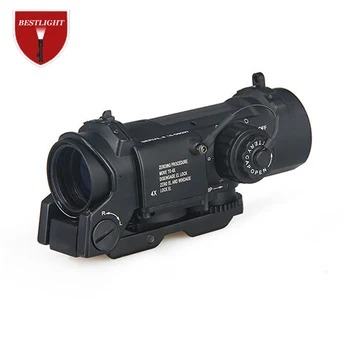 De Vânzare la cald Tactice 1x - 4x Pușcă domeniul de Aplicare Detașabil Rapid 1X-4X Reglabil Dublu Rol Vedere Pentru Vânătoare