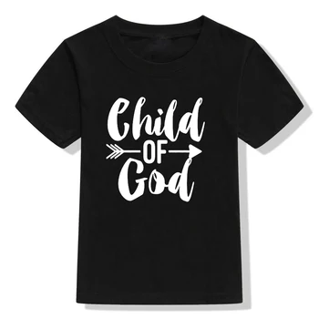 Copii copilul Copil al lui Dumnezeu Tricou Christian Cadou de Paste pe bază de Credință T-Shirt de Vacanță Tee de Paști Haine Băieți și Fete Haine