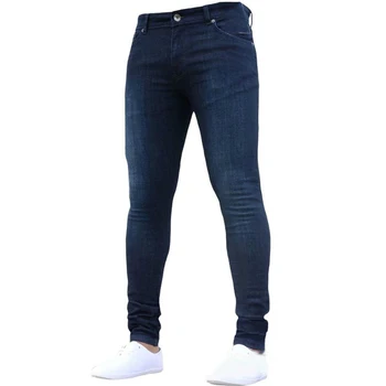 2020 Fierbinte Mens Blugi Skinny Super Skinny Jeans Bărbați Non Rupt Stretch Pantaloni Din Denim Elastic Talie Mare Dimensiune Europeană Pantaloni Lungi