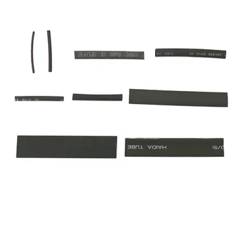 385pcs(cutie) de căldură termocontractibile sleeving 2:1 negru electronice DIY Kit izolate cu manta de poliolefină psihiatru manșon de cabluri andCable