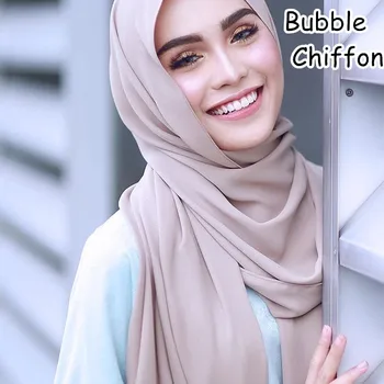M23 100BUC vânzare la Cald simplu balon de sifon hijab eșarfă șal folie doamna bentita femei eșarfă/esarfe 180*75cm