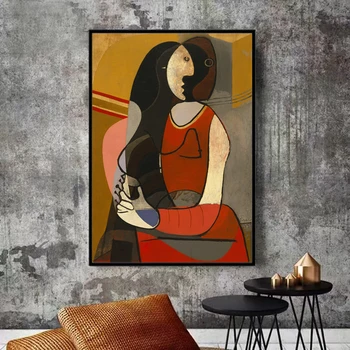 Așezat Femeie Pablo Picasso Tablouri Canvas Reproduceri De Renume Mondial De Artă Amprente Picasso Abstract Imagini De Perete Home Decor De Perete