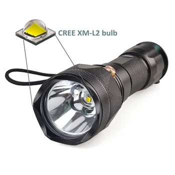 TWM 1000 Lumeni CREE XM-L2-3 Puternic rezistent la apa Lanterna Scufundari Lumini Subacvatice mai mult de 50 de metri cu LED-uri de Scufundări Lanterna