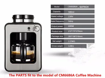 Filtru de cafea de CM6686A GOTECH mașină de cafea stil American mașină de cafea coș de plastic pentru cafea filtru