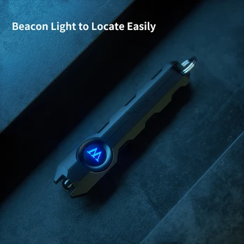 WUBEN G1 Mini LED, Breloc Lanterna USB Reîncărcabilă Lumina 40 de lumeni, IP65 rezistent la apa Lanterna EDC Potrivit pentru Exterior
