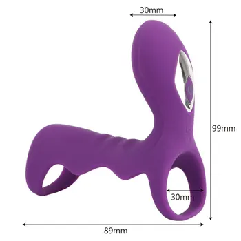 VATINE Penis Inele Intarziere Ejaculare Jucarii Sexuale pentru Barbati 10 Viteza Vibrator din Silicon G Spot Stimulare Sexuală Produse