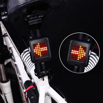 64LED Biciclete Lumina Automata Indicator de Direcție Stop USB Biciclete MTB de Siguranță lampa de Ciclism Lampa iluminare din Spate