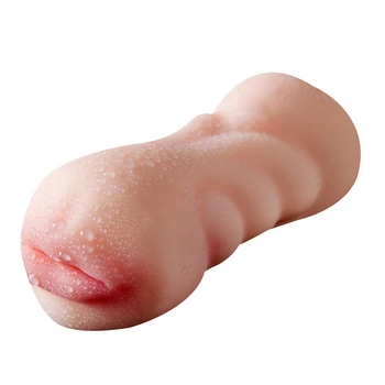 Sex Shop 3D Dublu Cap de Păsărică Realist Vagin Artificial Oral jucarii Sexuale sex Masculin Masturbatori Cana pentru Adulti Pizde Oral Jucarii Sexuale pentru Bărbat.