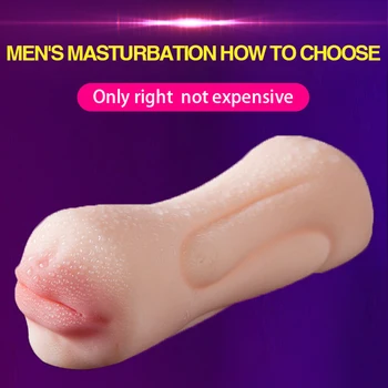 Sex Shop 3D Dublu Cap de Păsărică Realist Vagin Artificial Oral jucarii Sexuale sex Masculin Masturbatori Cana pentru Adulti Pizde Oral Jucarii Sexuale pentru Bărbat.