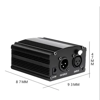 Microfon 1-Canal de alimentare de 48V Phantom Power de Alimentare+Adaptor UA UE NE Plug pentru Orice Microfon cu Condensator de Înregistrare