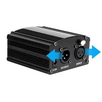 Microfon 1-Canal de alimentare de 48V Phantom Power de Alimentare+Adaptor UA UE NE Plug pentru Orice Microfon cu Condensator de Înregistrare