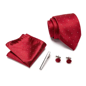 Nou Nunta Bărbați Lega de 7,5 cm Matase cu Dungi Designer de Moda Legăturile Stabilite Pentru Bărbați Clasice de Afaceri Dropshiiping Mirele bărbați Cravate