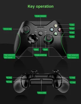NOI 2.4 G Wireless Gamepad Controler de Joc fără Fir bluetooth Joystick-ul Pentru Xbox One/PS3/Telefon Android/PC/TV Box Gamepad-uri