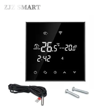 WiFi Touch Screen Temperatura Termostat Controler pentru Apa/Incalzire in pardoseala Electrica/Apa Cazan de Gaz Lucrări de smart house