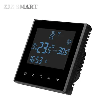 WiFi Touch Screen Temperatura Termostat Controler pentru Apa/Incalzire in pardoseala Electrica/Apa Cazan de Gaz Lucrări de smart house