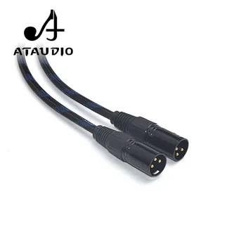 ATAUDIO Hifi XLR Cablu de Înaltă Calitate 4N OFC 3 Pin 2 XLR de sex Masculin la Feminin Cablu Audio