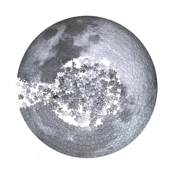 1000 De Bucăți Rotunde Luna De Puzzle Mare Lună Plină Puzzle Decompresie Joc Jucarii Instrument Educațional