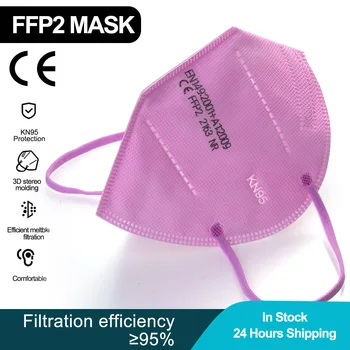 5-100buc FFP2 Mascarilla KN95 Masca de Fata 5 Straturi Anti-picaturi de Protecție KN95 gura Măști Reutilizabile Filtru ffp2mask tipărite CE