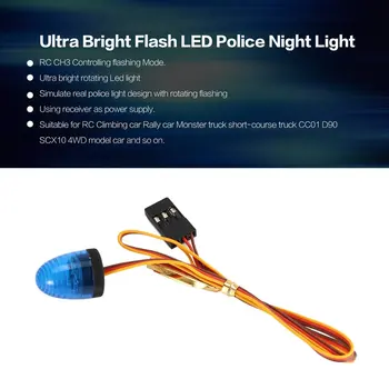 AUSTAR Multi-funcția Ultra Luminos de Rotație Intermitentă de Poliție LED Lumini de Noapte Lampa pentru automodel HSP TAMIYA CC01 Axial SCX10