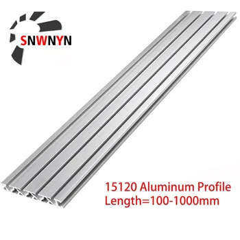 15120 Profil de Aluminiu 15120 Extrudare 100 300mm, 500mm, 1000mm Lungime Anodizat Liniar Feroviar 15x120mm Pentru CNC Piese de BRICOLAJ Imprimantă 3D
