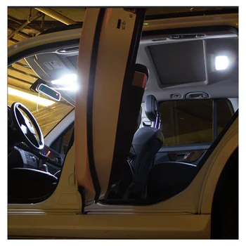8pcs Alb Masina Becuri cu LED-uri de Interior Hartă Dom Kit de Lumina Pentru perioada 2013-2017 2018 2019 Subaru WRX STI Portbagaj Cargo Lampa plăcuței de Înmatriculare
