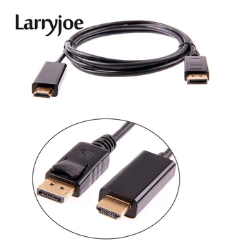 Larryjoe 100buc 1.8 M / 6FT 3M 10FT DisplayPort displayport DP sex Masculin la HDMI de sex Masculin M/M Cablu Adaptor pentru MacBook Air Monitor Dell