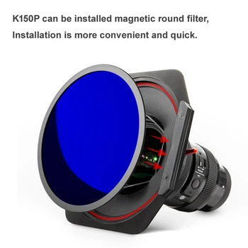 Kase K150P Aluminiu 150mm Pătrat Magnetic Suport de Filtru w/ Runda CPL MCUV ND1.8 pentru Sigma 14-24mm F2.8 ( Sony Mount ) Obiectiv