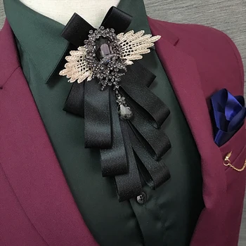 Nou Livrare Gratuita moda casual Barbati masculin feminin Britanic papion accesorii de nunta retro shirt frumusete Frizură Guler cravată