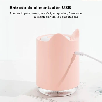 320 ml umidificator, aromoterapie difuzor de hidratare, CONDUS umidificator de aer, de lumină pentru USB, acasă umidificator
