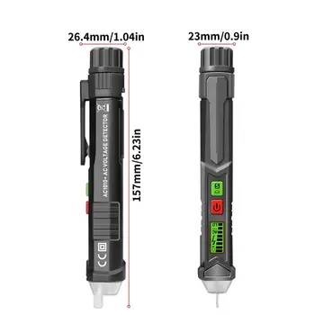 AC1010+ Inteligente Non-contact Pen Alarmă detector de tensiune AC metru Tester Pen Tester Senzor