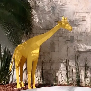 Diy Girafa Model 3d de Decorare Perete Manual Creativ Agățat de Perete de Decorare Perete Grădini Figurine & Miniaturi #YG