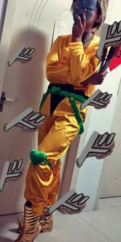 Anime Aventura Bizar JoJo lui Film Dio Brando Cosplay Costum Galben Set Complet de Halloween, de Crăciun Costum Carnaval