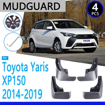 Apărători de noroi pentru Toyota Vios Yaris XP150 Hatchback~2019 2016 2018 Accesorii Auto Mudflap Fender Auto Piese de schimb