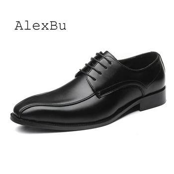 AlexBu Noi Bărbați Pantofi Rochie Omul Clasic Pantofi din Piele Brand de Lux Elegant de Afaceri Formale Pantofi Barbati Nuntă Plus Dimensiunea 11