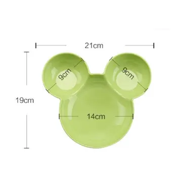 Copilul Tacamuri Set (Castron + Furculita + Lingura) Noi Copiii Alimentare Mouse-Ul Drăguț Gustare De Fructe Preparate Copii Tacamuri Set Baby Set Castron