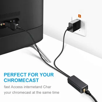 RJ 45 Ethernet Adaptor Micro USB Pentru Foc TV Chromecast 2 1 Ultra Audio TV Stick Pentru Chromecast Adaptor Ethernet Pentru Google