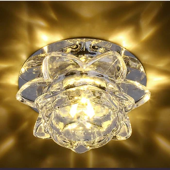 Creative 3W/5W Coridor LED lampă de plafon de cristal living culoar, coridor lumini LED Lumini Plafon Decor Acasă de Iluminat