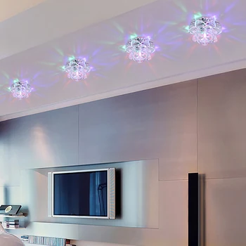 Creative 3W/5W Coridor LED lampă de plafon de cristal living culoar, coridor lumini LED Lumini Plafon Decor Acasă de Iluminat