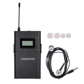 Takstar WPM-200 UHF Sistem Audio Wireless Receptor Ecran LCD 6 Canale Selectabile 50m Distanta de Transmisie cu Căști
