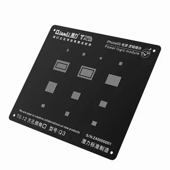 Jyrkior QianLi Putere Logica a Modulului de BGA Reballing Negru Stencil Planta Tablă de Oțel Net Pentru iPhone /8 Plus 8 / 7 / 6S / 6s Plus 6 / 5S