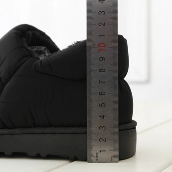 Unisex plus dimensiune 42 43 44 45 iarnă de pluș cald pantofi femei papuci de slip-on mocasini femei papuci de pluș