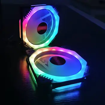 RGB Fan set Reglabil 120mm Caz de Calculator PC a Ventilatorului de Răcire Liniștită Fan Controler de la Distanță Computer Cooler de Racire 12cm RGB Caz Fan