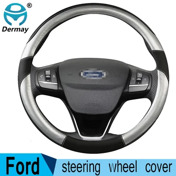 DERMAY PU Piele Masina Capac Volan pentru Ford Mondeo MK5 V-Sănătatea 2012-2020 Auto Accesorii de Interior
