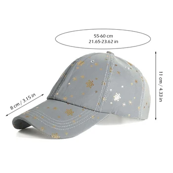 Reflectorizante Capac Unisex Șapcă De Baseball Gri Argintiu Luminos Star Print Streetwear Sport În Aer Liber, Pescuit Capace De Funcționare Sapca Casquette